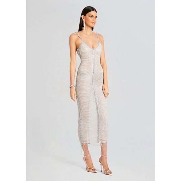 NWT RETROFETE IRINA MAXI DRESS SIZE XS $2598 - Picture 3 of 13